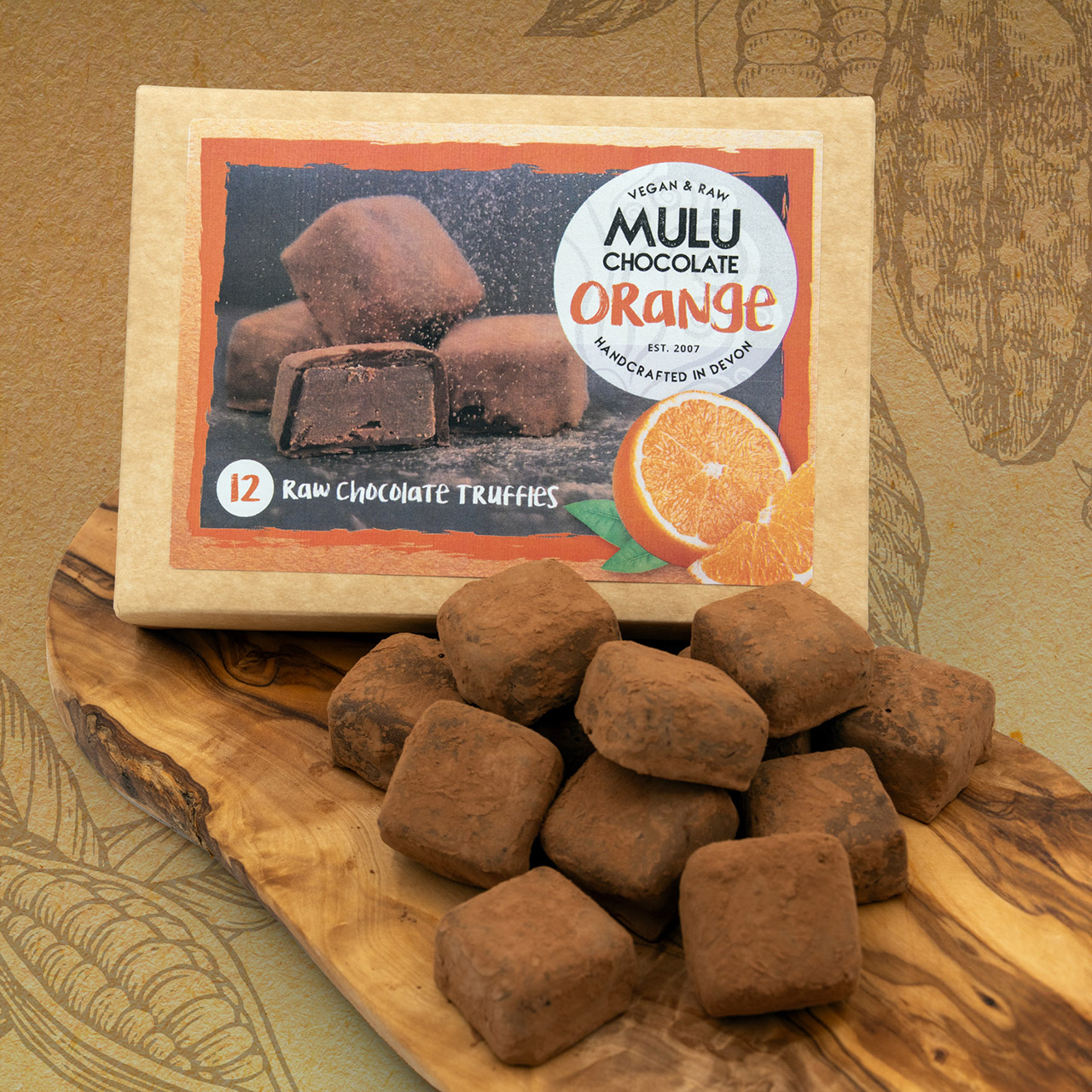 Orange Raw Chocolate Truffles